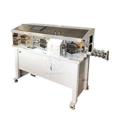 máquina de desmontaje automática grande del cable del PLC 100pcs/H con la cuchilla rotatoria