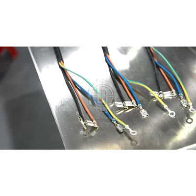 desmontaje y terminales de múltiples capas de los alambres de la base del cable 3T que prensan la máquina