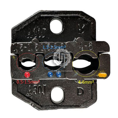 Gama que prensa neumática del arrugador 0.25-6.0mm2 del alambre del conector compacto